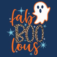 Funny Cute Boo Ghost Halloween Fab-Boo Lous Leopard Toddler T-Shirt