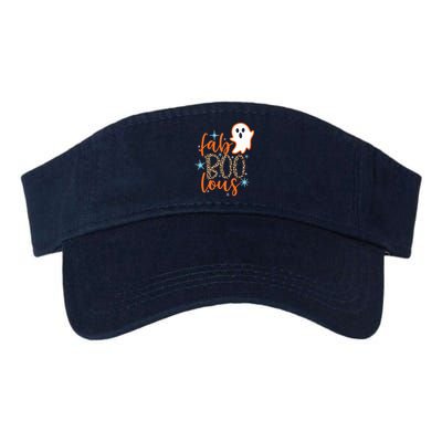 Funny Cute Boo Ghost Halloween Fab-Boo Lous Leopard Visor