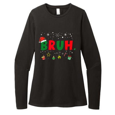 Funny Christmas Bruh Xmas Bruh Matching  Womens CVC Long Sleeve Shirt