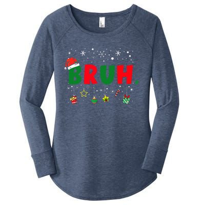 Funny Christmas Bruh Xmas Bruh Matching  Women's Perfect Tri Tunic Long Sleeve Shirt