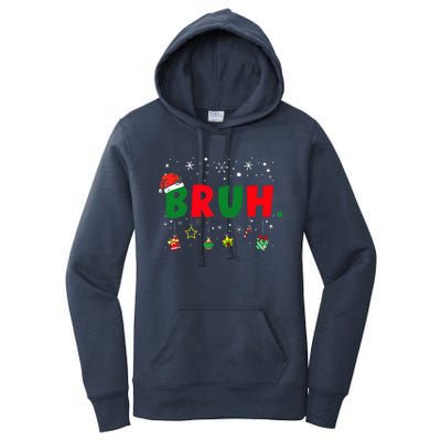 Funny Christmas Bruh Xmas Bruh Matching  Women's Pullover Hoodie