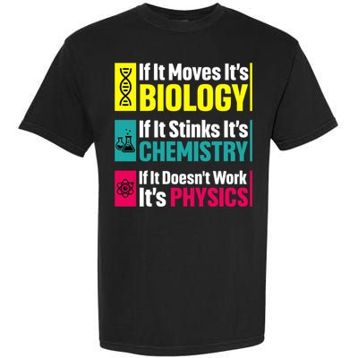Funny Chemistry Biology Physics Nerd Funny Science Humor Gift Garment-Dyed Heavyweight T-Shirt