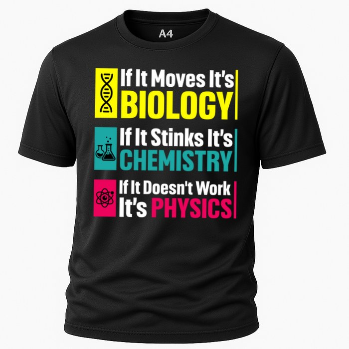 Funny Chemistry Biology Physics Nerd Funny Science Humor Gift Cooling Performance Crew T-Shirt