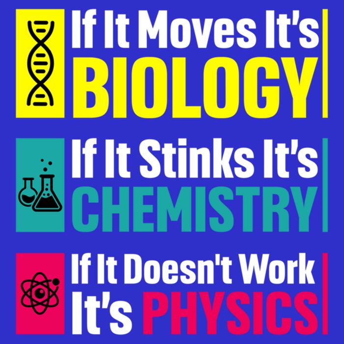 Funny Chemistry Biology Physics Nerd Funny Science Humor Gift Bag