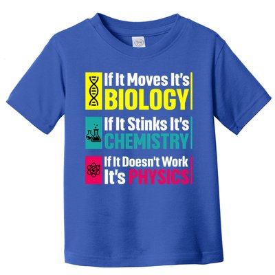 Funny Chemistry Biology Physics Nerd Funny Science Humor Gift Toddler T-Shirt