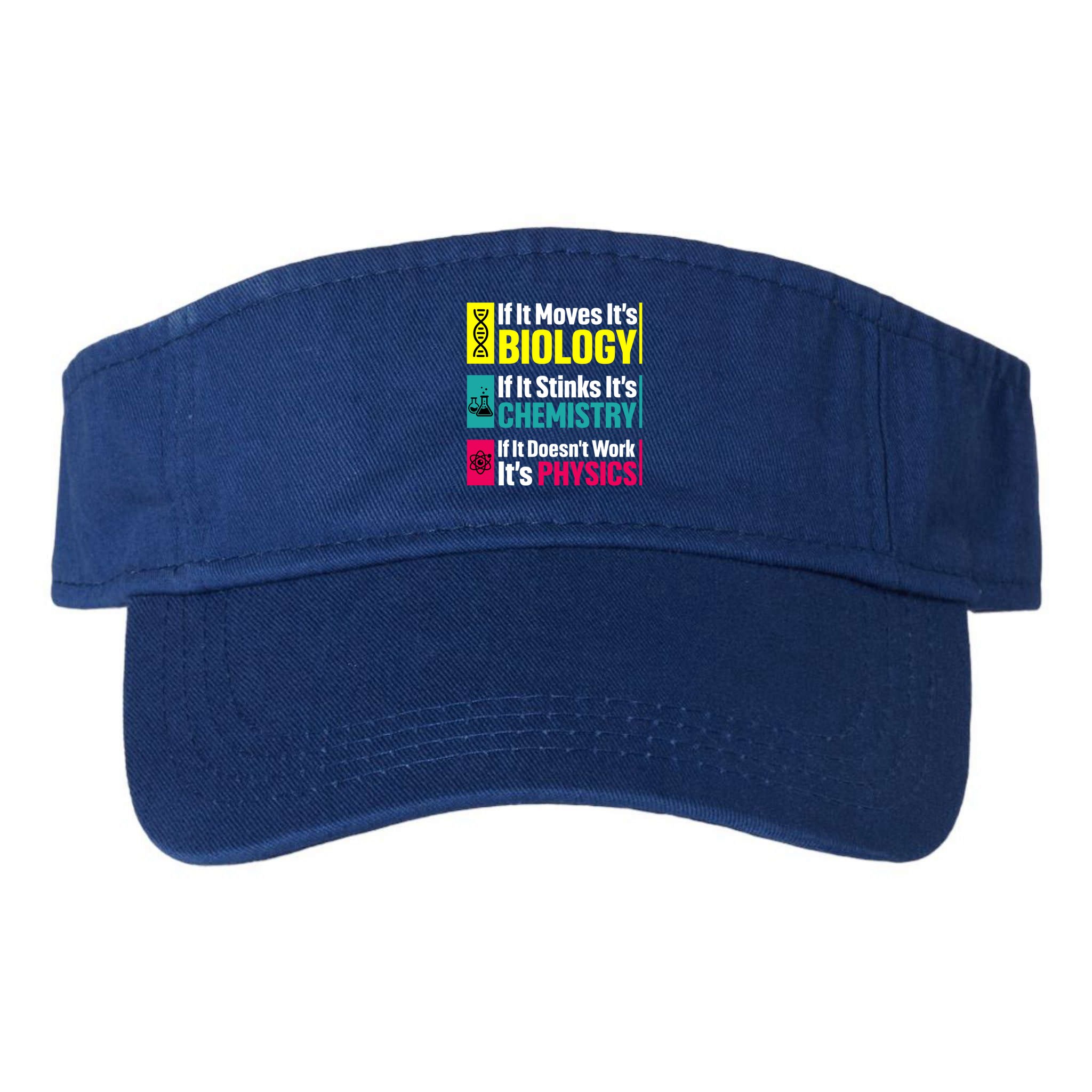 Funny Chemistry Biology Physics Nerd Funny Science Humor Gift Visor