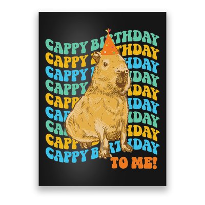 Fun Capybara Birthday Design Poster