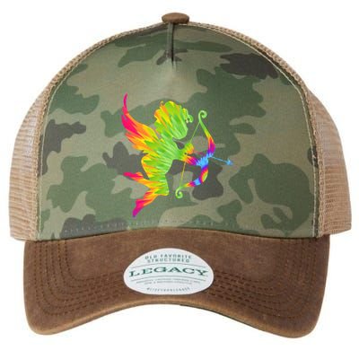 Funny Cupid Bow Arrow Tie Dye Vibrant Happy Valentine's Day Gift Legacy Tie Dye Trucker Hat