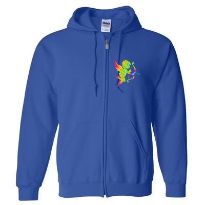 Funny Cupid Bow Arrow Tie Dye Vibrant Happy Valentine's Day Gift Full Zip Hoodie