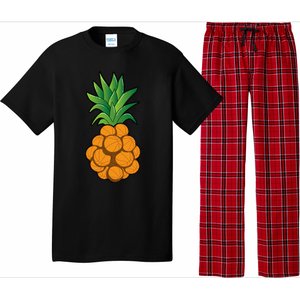 funny cool basketball pineapple design cool Pajama Set