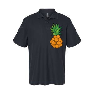 funny cool basketball pineapple design cool Softstyle Adult Sport Polo