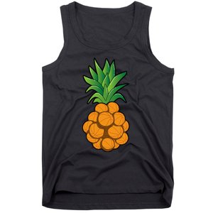 funny cool basketball pineapple design cool Tank Top