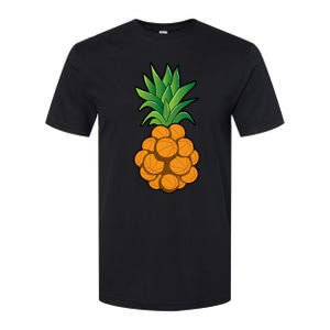 funny cool basketball pineapple design cool Softstyle CVC T-Shirt