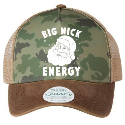 Funny Christmas Big Nick Energy Santa Claus Legacy Tie Dye Trucker Hat