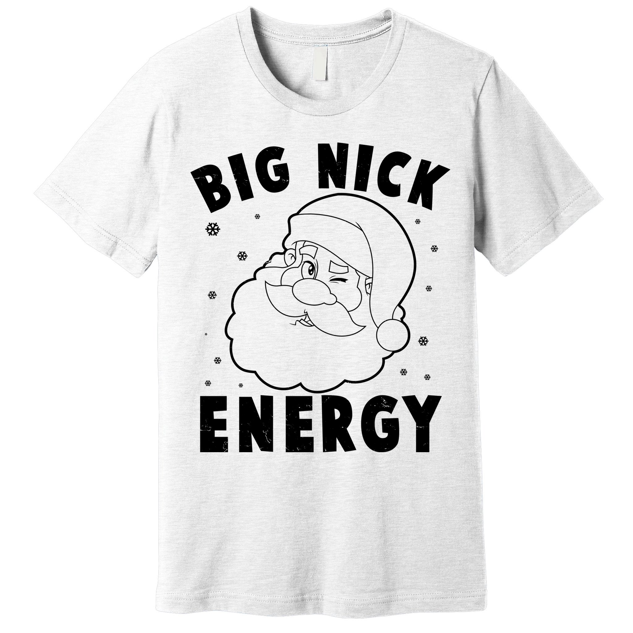 Funny Christmas Big Nick Energy Santa Claus Premium T-Shirt