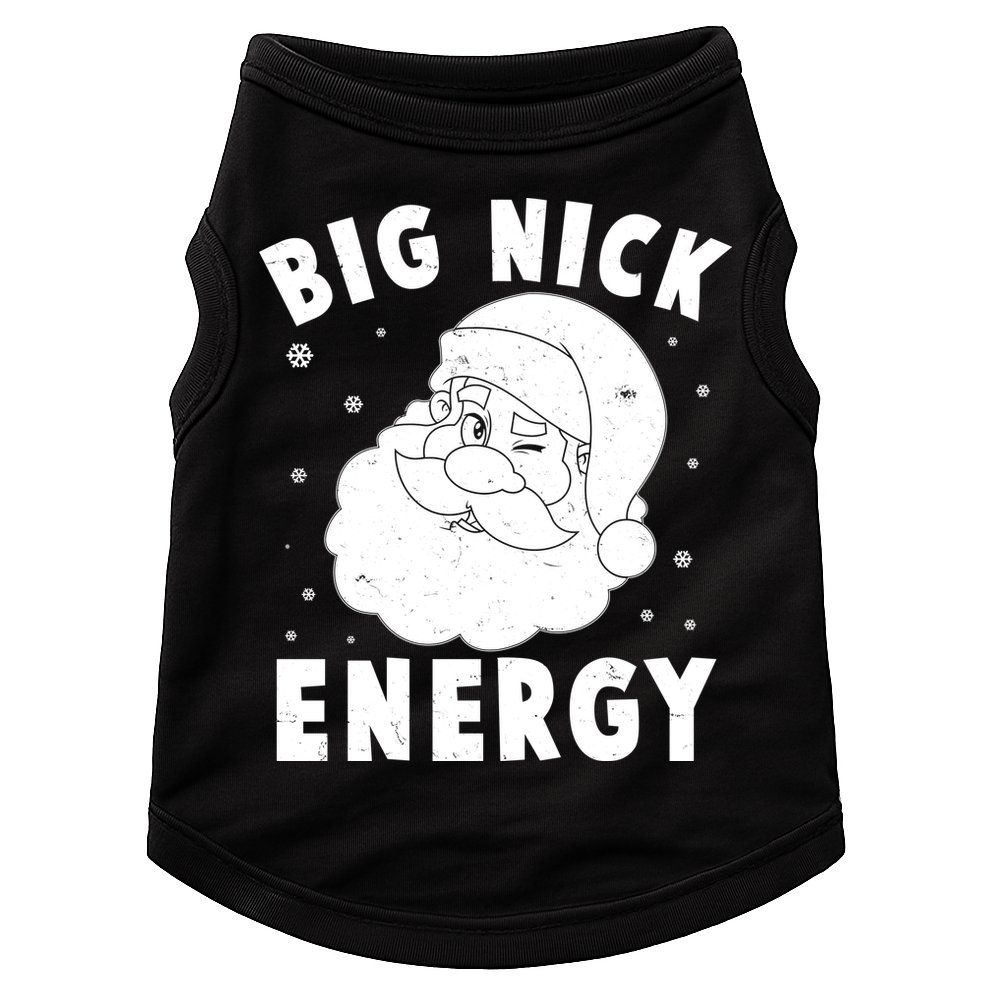 Funny Christmas Big Nick Energy Santa Claus Doggie Tank