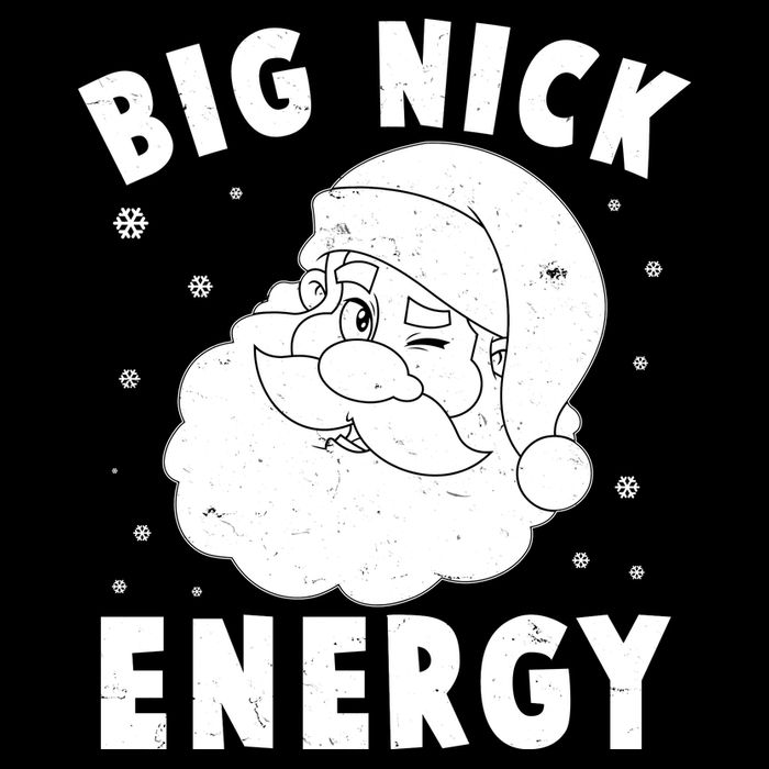 Funny Christmas Big Nick Energy Santa Claus Bucket Hat
