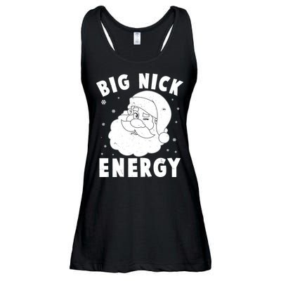 Funny Christmas Big Nick Energy Santa Claus Ladies Essential Flowy Tank