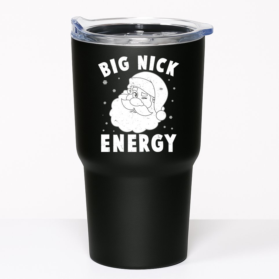 Funny Christmas Big Nick Energy Santa Claus Tumbler