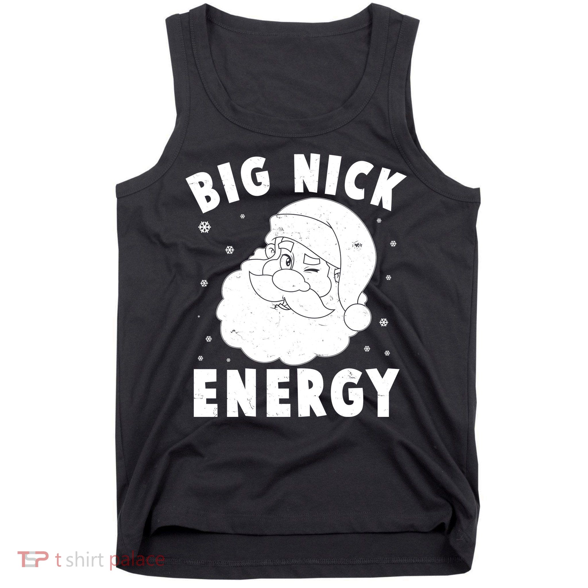 Funny Christmas Big Nick Energy Santa Claus Tank Top