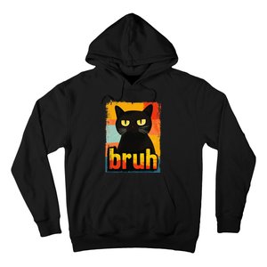 Funny Cat Bruh For Teen Meme Graphic Gift Hoodie