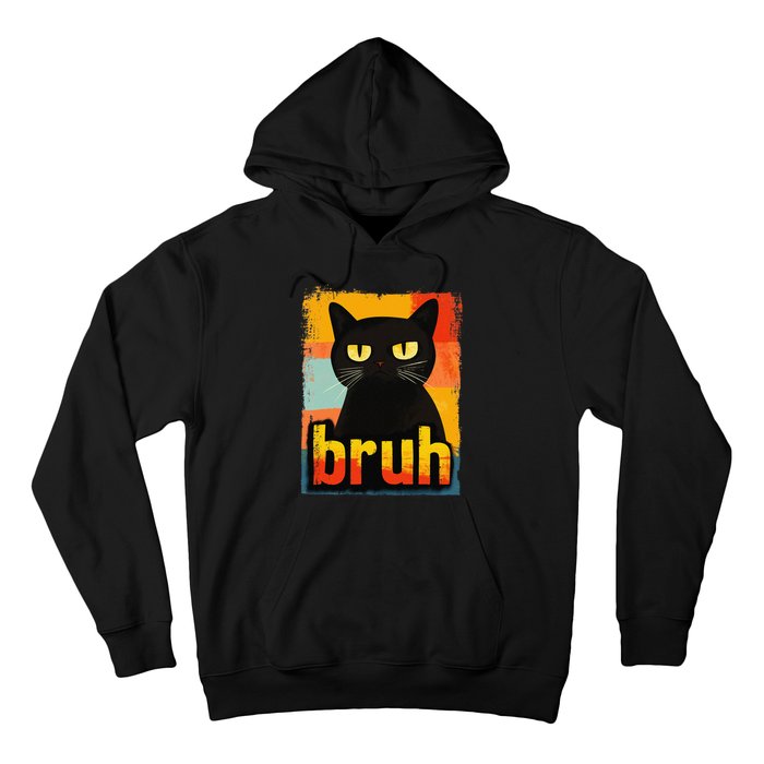 Funny Cat Bruh For Teen Meme Graphic Gift Hoodie