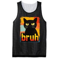 Funny Cat Bruh For Teen Meme Graphic Gift Mesh Reversible Basketball Jersey Tank