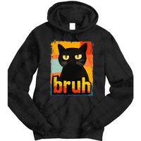 Funny Cat Bruh For Teen Meme Graphic Gift Tie Dye Hoodie