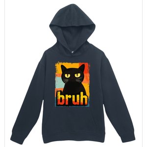 Funny Cat Bruh For Teen Meme Graphic Gift Urban Pullover Hoodie