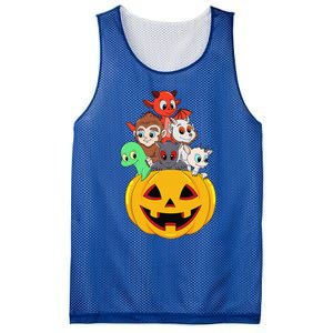 Funny Cryptid Bigfoot Pumpkin Halloween Mesh Reversible Basketball Jersey Tank