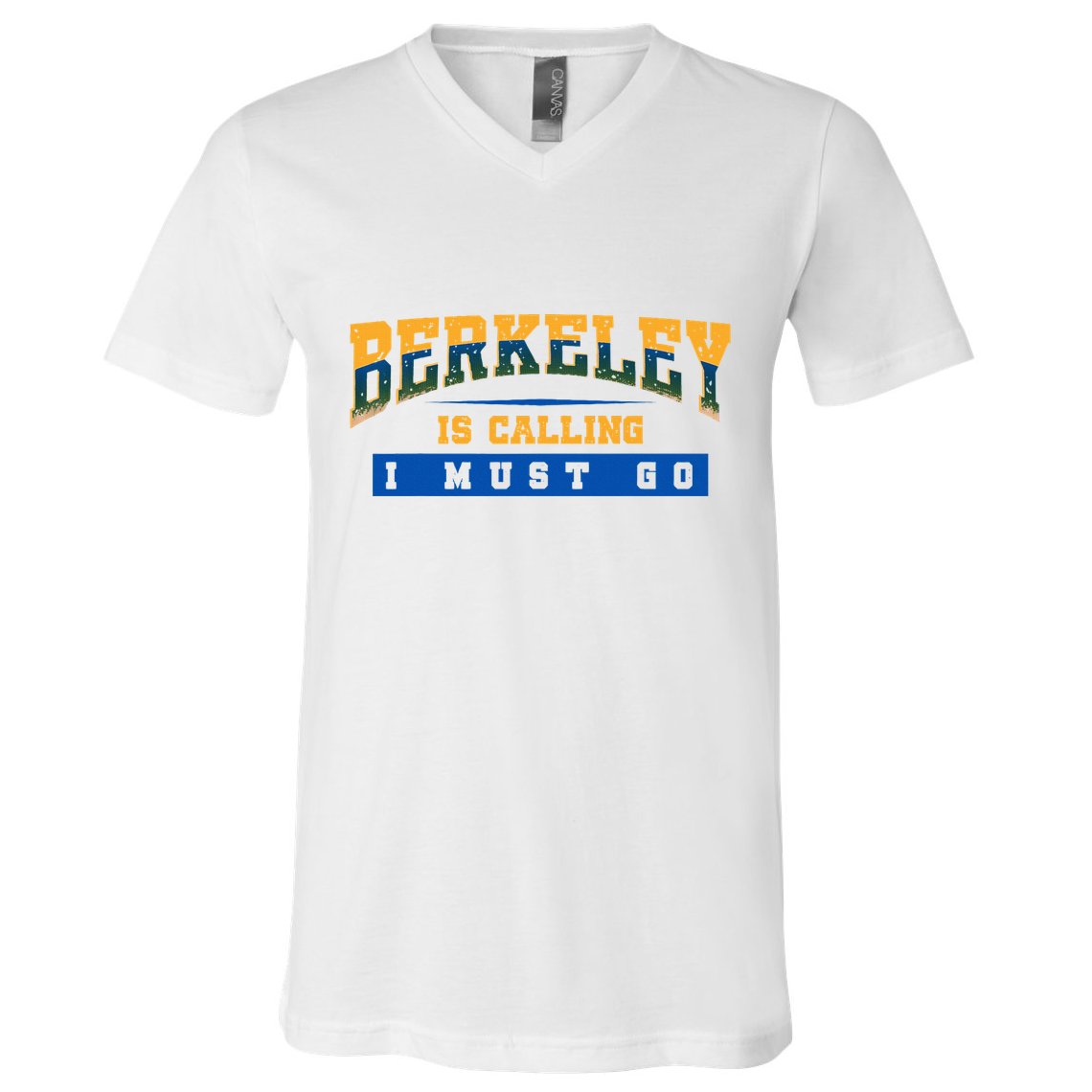 Funny California Berkeley Road Trip Travel Vacation Traveler V-Neck T-Shirt