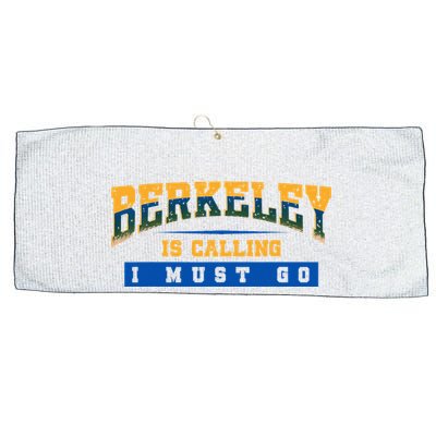 Funny California Berkeley Road Trip Travel Vacation Traveler Large Microfiber Waffle Golf Towel