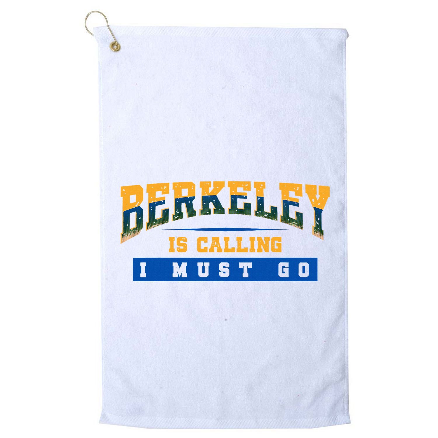 Funny California Berkeley Road Trip Travel Vacation Traveler Golf Towel