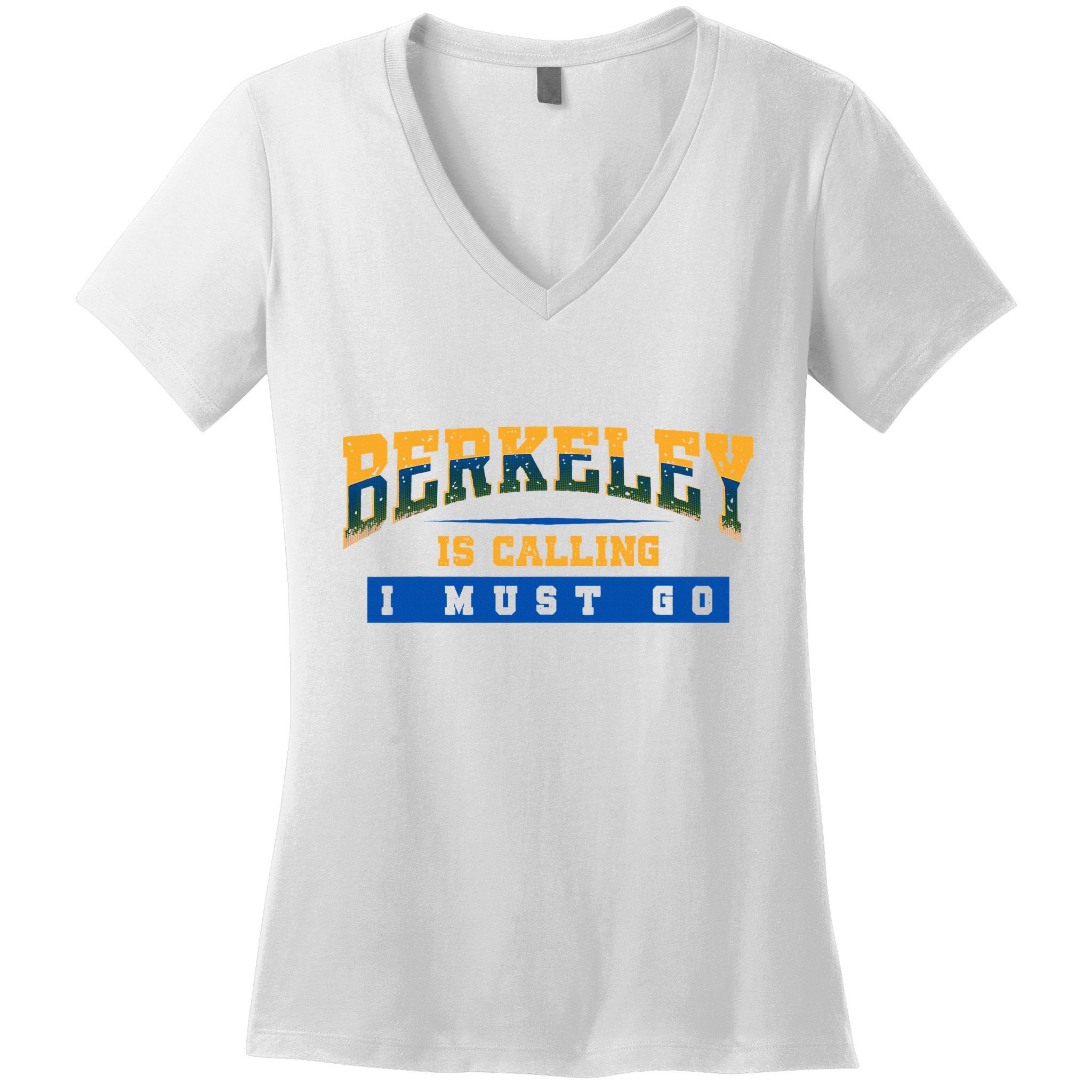 Funny California Berkeley Road Trip Travel Vacation Traveler Women's V-Neck T-Shirt