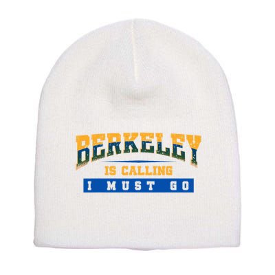 Funny California Berkeley Road Trip Travel Vacation Traveler Short Acrylic Beanie