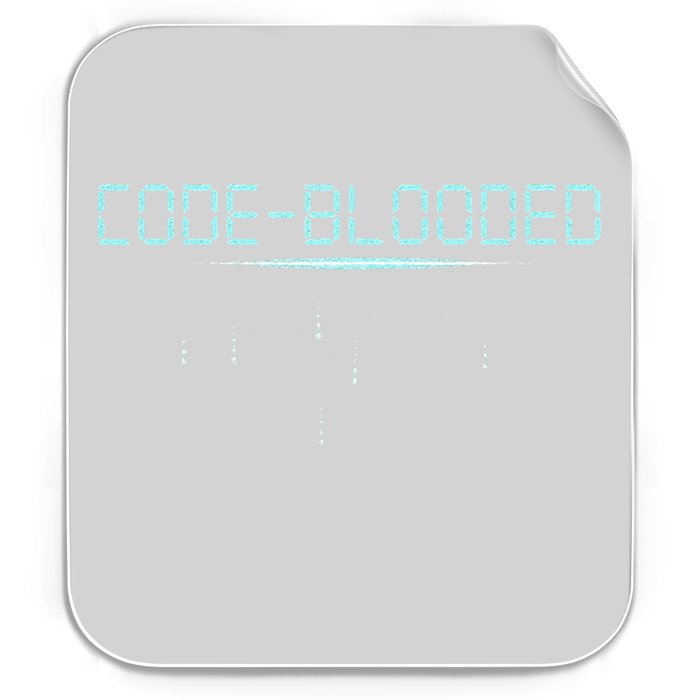 Funny Code Blooded Computer Software Programmer Binary Tree Permanent Decal Sticker