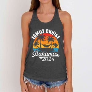 Family Cruise Bahamas 2024 Summer Matching Vacation 2024 Women's Knotted Racerback Tank