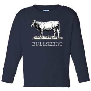 Funny Cow Bullshirt Bulls Toddler Long Sleeve Shirt