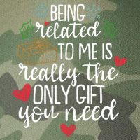 Funny Christmas Being Related To Me Is Really The Only Gift You Need Legacy Tie Dye Trucker Hat