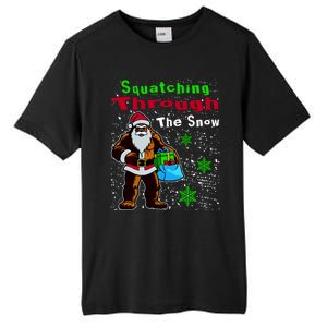 Funny Christmas Bigfoot Tall Fusion ChromaSoft Performance T-Shirt