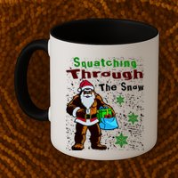 Funny Christmas Bigfoot Mug