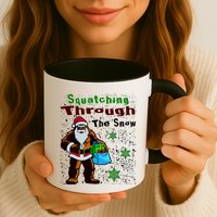 Funny Christmas Bigfoot Mug