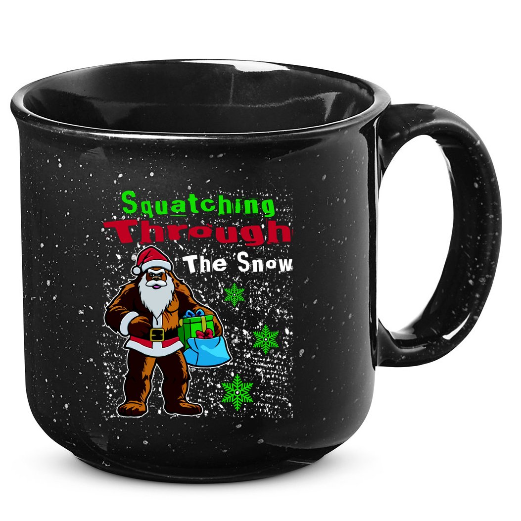 Funny Christmas Bigfoot 15oz Campfire Ceramic Mug