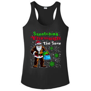 Funny Christmas Bigfoot Ladies PosiCharge Competitor Racerback Tank