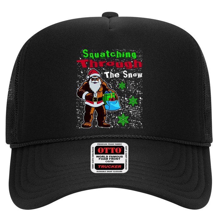 Funny Christmas Bigfoot Trucker Hat