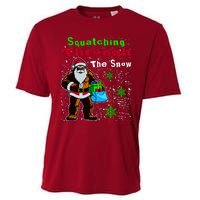 Funny Christmas Bigfoot Cooling Performance Crew T-Shirt