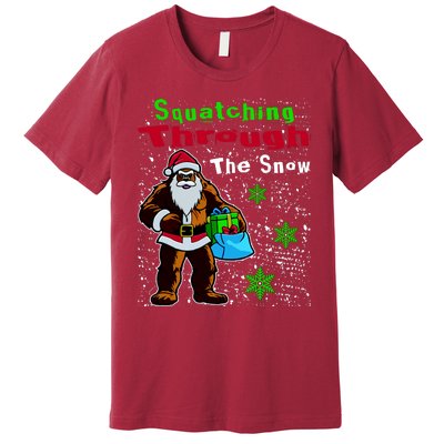 Funny Christmas Bigfoot Premium T-Shirt