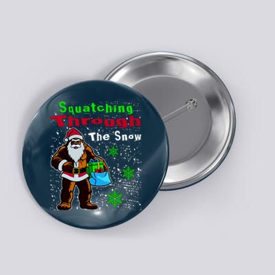 Funny Christmas Bigfoot Button