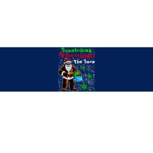 Funny Christmas Bigfoot Bumper Sticker