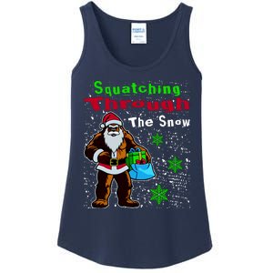 Funny Christmas Bigfoot Ladies Essential Tank